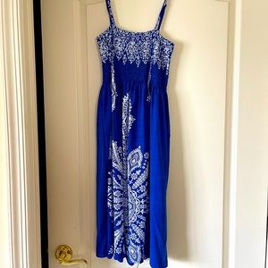 Royal Blue Sun Dress - ONE SIZE FITS ALL